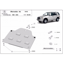 Protección Del Diferencial Trasero Mercedes Ml W163 1998-2005 Acero 3mm