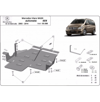 Protección Del Caja De Cambios Mercedes Viano W639 - 4x4 2003-2014 Acero 2,5mm
