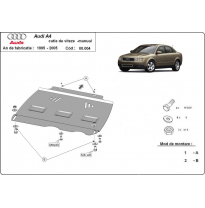Protección Del Caja De Cambios Manuale Audi A4 B6 2000-2005 Acero 2mm