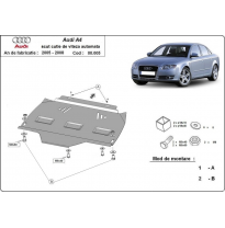 Protección Del Caja De Cambios Audi A4 B7 2005-2008 Acero 2mm