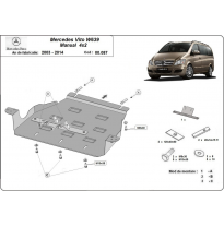 Protección Del Caja De Cambios Mercedes Viano W639 - 2.2 D 4x2 2003-2014 Acero 2mm