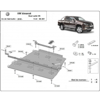 Protección De Caja De Cambios Y Diferencial Volkswagen Amarok - V6 Automat 2016-2018 Acero 2,5mm