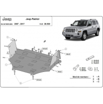 Cubre Carter Metalico Jeep Patriot  Año: 2007-2017