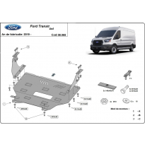 Cubre Carter Metalico Ford Transit - 4x4  Año: 2019-2020