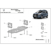 Protector Metalico Para El Sistema Stop &amp; Go, Egr Dacia Dokker  Año: 2012-2021