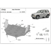 Cubre Carter Metalico Jeep Cherokee - Kj  Año: 2001-2008
