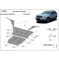 Cubre Carter Metalico Jeep Grand Cherokee  Año: 2004-2010