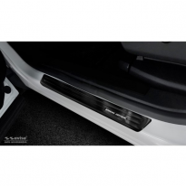 Negro Stainless Steel Door Sill Protectors Validas Para Citroën C5 Aircross 2018- &#039;Special Edition&#039; - 4-Piezas