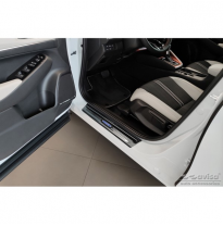Protectores de umbrales de puerta Black Inox aptos para Honda HR-V 2021- &#039;Hybrid&#039; - 4 piezas