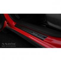 Negro Acero Inoxidable Protectores De Umbral De Puerta Adecuados Para Subaru Xv Ii 2017- &#039;Edición Especial&#039; - 4 Piezas