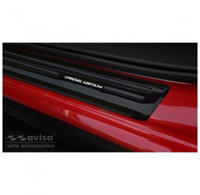 Negro Acero Inoxidable Protectores De Umbral De Puerta Adecuados Para Subaru Xv Ii 2017- 'Edición Especial' - 4 Piezas