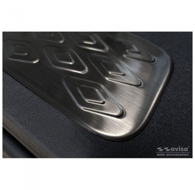 Protectores de umbral de puerta en acero inoxidable negro aptos para Volkswagen ID.Buzz 2022- 2 piezas