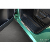 Protectores de umbral de puerta de acero inoxidable para Volkswagen ID.Buzz 2022- &#039;E-Power&#039; - 2 piezas