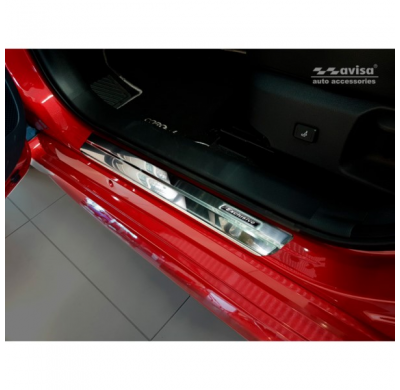 Protector Talonera De Puerta Acero Inox Toyota Corolla Xii Sedan/Hatchback/Touring Sports 'Exclusive' 2018- 4-Piezas