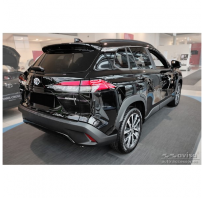 Protectores de umbral de puerta de acero inoxidable para Toyota Corolla Cross 2020- 'Cross' 4 piezas