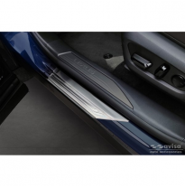 Protectores de umbral de puerta de acero inoxidable aptos para Lexus RX V 2022- &#039;Lines&#039; - 4 piezas