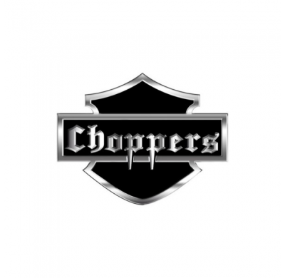 Emblema / Logotipo De Aluminio - Choppers - 8,5x6cm