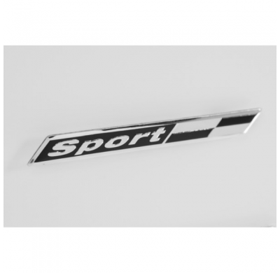 Emblema / Logo De Aluminio - Sport + Checker - 12x1,3cm