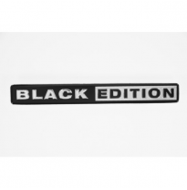 Emblema / Logo De Aluminio - Edición Negra - 11,8x1,4cm
