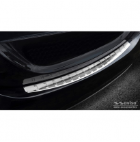 Protector De Paragolpes Trasero Acero Inox Mercedes C-Class W205 Sedan 2014-2019 &amp; 2019- &#039;Ribs&#039;
