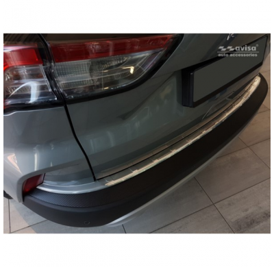 Protector De Paragolpes Trasero Acero Inox for Ford Kuga Iii Titanium/Trend/Cool+connect 2019- Excl. St-Line 'Ribs'