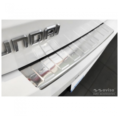 Protector De Parachoques Trasero De Acero Inoxidable Valido Para Hyundai I20 Iii 5 Puertas 2020- 'Ribs'
