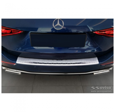 Protector de paragolpes trasero de acero inoxidable apto para Mercedes Clase C AMG Estate (S206) 2021- 'Ribs' AVISA