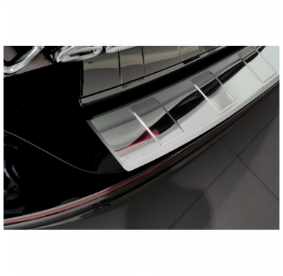 Protector de parachoques trasero de acero inoxidable cromado adecuado para Volvo V60 II / V60 II Cross Country 2018- & V60 II Pl