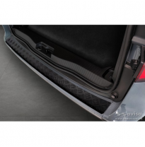 Protector de parachoques trasero de aluminio negro mate adecuado para Mercedes Citan (W420) Box/Tourer 2021- &#039;Riffled Plate&#039;.
