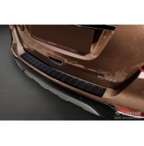 Protector de parachoques trasero de acero inoxidable negro mate adecuado para Opel Mokka X 2016- &#039;Ribs&#039;