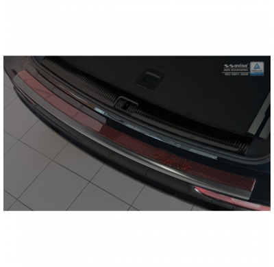 Protector Acero Paragolpes Trasero 'Deluxe' Audi Q5 2008-2016 Black/Red-Black Carbon