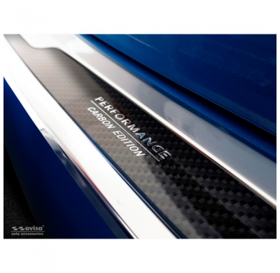 Protector De Paragolpes Trasero Acero Inox 'Deluxe' Bmw X1 F48 2015- 'Performance' Plata Mirror/Negro Carbon