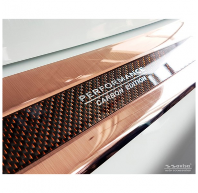 Protector De Paragolpes Trasero Acero Inox 'Deluxe' Bmw X3 G01 M-Package 2017- 'Performance' Copper 'Brushed Mirror'/Copper Carb