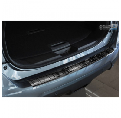 Protector Negro Acero Paragolpes Trasero Nissan X-Trail Iii 2014-2017 7-Persons 'Ribs'