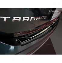 Protector Negro Acero Paragolpes Trasero Seat Tarraco 2019-