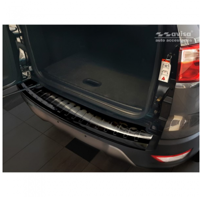 Protector Negro Acero Paragolpes Trasero Ford Ecosport Ii Facelift 2017- 'Ribs'