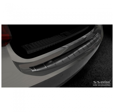 Protector Trasero De Paragolpes Acero Negro Para Audi A7 (C8) Sportback 2018- 'Ribs'
