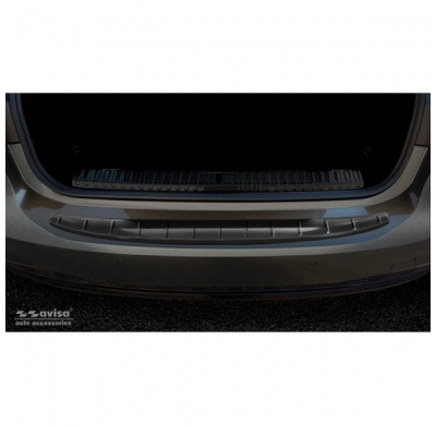 Protector Trasero De Paragolpes Acero Negro Para Audi A7 (C8) Sportback 2018- 'Ribs'