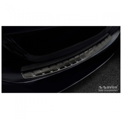 Protector Trasero De Paragolpes Acero Negro Para Mercedes C-Class W205 Sedan 2014-2019 & 2019- 'Ribs'