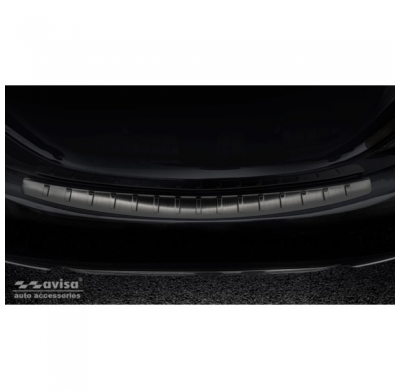 Protector Trasero De Paragolpes Acero Negro Para Mercedes C-Class W205 Sedan 2014-2019 & 2019- 'Ribs'