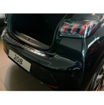 Protector Trasero De Paragolpes Acero Negro Para Peugeot 208 Ii Hb 5-Doors 2019- &#039;Ribs&#039;
