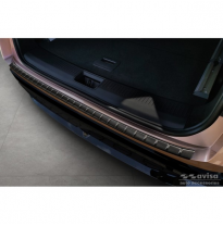 Protector de paragolpes trasero de acero inoxidable negro apto para Nissan Ariya 2022- &#039;Ribs&#039;