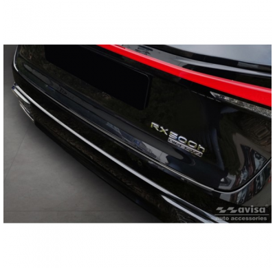 Protector de parachoques trasero de acero inoxidable negro adecuado para Lexus RX V 2022-