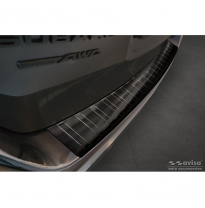 Protector de paragolpes trasero de acero inoxidable negro apto para Subaru Outback (BT) 2020- &#039;Ribs&#039; AVISA