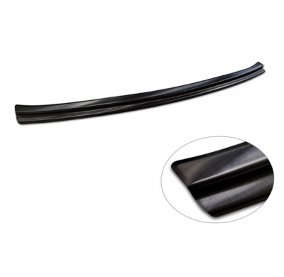 Protector de parachoques trasero de acero inoxidable negro apto para Mercedes GLC II Coupé (C254) 2023-