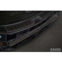 Protector de parachoques trasero de acero inoxidable negro apto para Lexus RZ 2023- &#039;Ribs&#039;