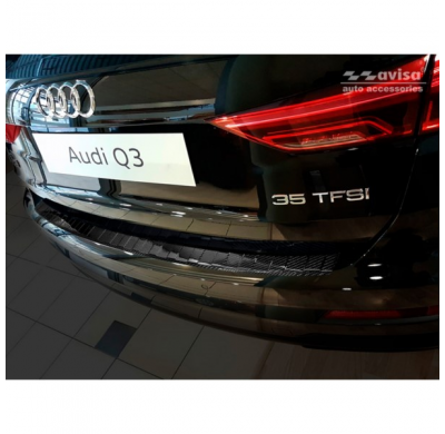 Protector Paragolpes Trasero Carbono 3d Audi Q3 Ii 2019-