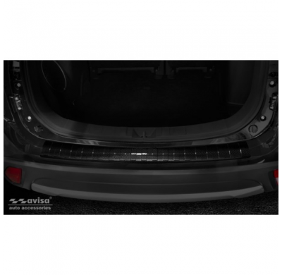 Protector Trasero De Paragolpes Carbono Real 3d Para Mitsubishi Outlander Iii Facelift 2015-