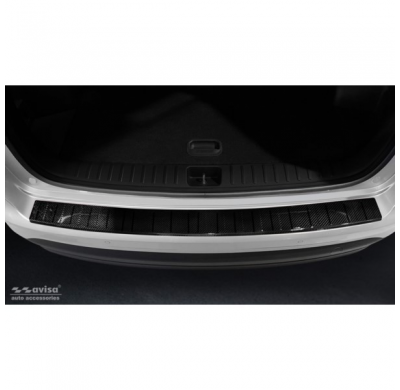 Protector Trasero De Paragolpes Carbono Real 3d Para Hyundai Tucson Facelift 2018-