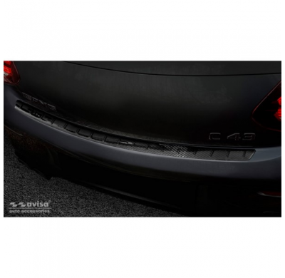 Protector Trasero De Paragolpes Carbono Real 3d Para Mercedes C-Class Coupe (C205) Amg Facelift 2019- 'Ribs'